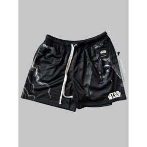 Darc Sport x Star Wars The Power Of The Dark Side Vader Mesh Shorts Men’s XL NWT